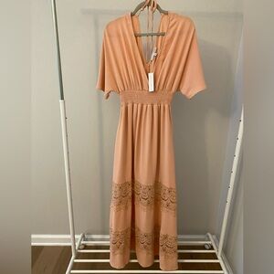 Baltic Born Peach maxi dress